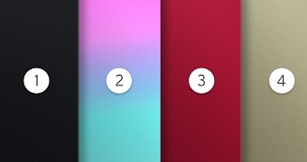 Teased color options for OnePlus 5