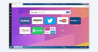 Opera browser with Windows 7 look and Reborn UI