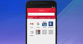 Redesigned UI for Opera on Android