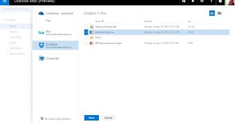 New storage services supported in Outlook.com