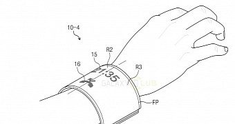 Samsung's patent application for foldable device that wraps around the wrist