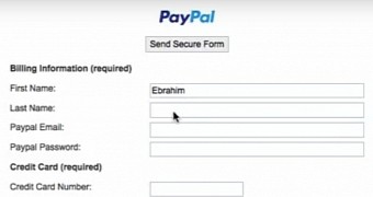 Attackers could have crafted their own HTML forms in the PayPal SecurePayments page