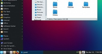 PCLinuxOS MATE64 2016 desktop