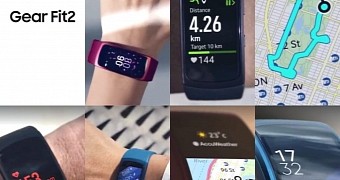 Leaked images of the Gear Fit 2