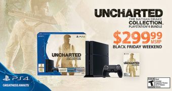 PlayStation 4 Drops Price to 299 Dollars (249 Euro) for Black Friday, Adds Uncharted