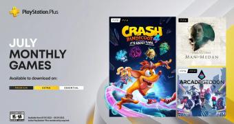 PS Plus Monthly Games for July: Crash Bandicoot 4, Man of Medan,
Arcadegeddon