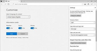 Microsoft Edge lacking settings for full screen mode