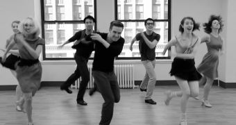 "Book of Mormon" star Christopher Rice features in a viral tap dancing video