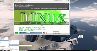 RaspEX running Midori Private Browser