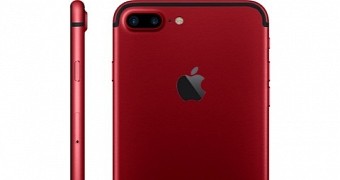 Render of iPhone 7 Plus in red