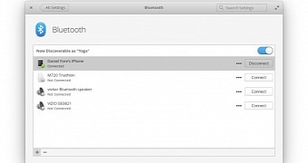 elementary OS' new Bluetooth setting pane