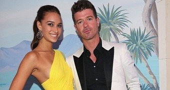 April Love Geary and Robin Thicke are reportedly engaged