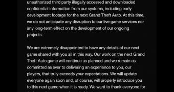Rockstar “Extremely Disappointed” to See GTA 6 Gameplay Leaking to
the Web