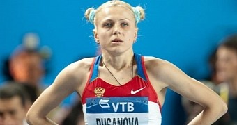 Yuliya Stepanova at a competition in 2012