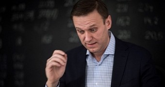 Alexei Navalny during interview