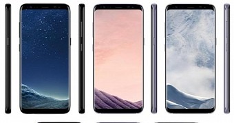 Samsung Galaxy S8 and S8+ renders