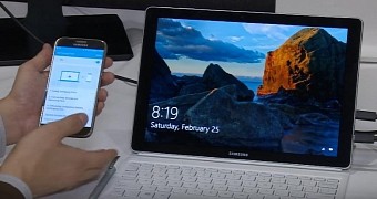 Phone notifications on Windows 10 demoed by Samsung