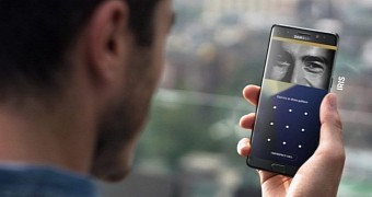 Samsung's iris scanner on the Note 7