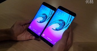 Samsung Galaxy A9 Caught on Video, Gets Handled Next to Galaxy A7 (2016)