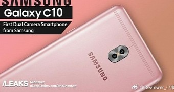 Samsung Galaxy C10 in Rose Gold