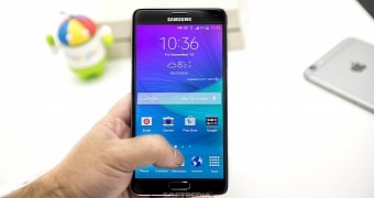 Current Samsung Galaxy Note 4 phablet