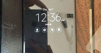 Leaked image of the Galaxy Note 7 showing Always-on display feature