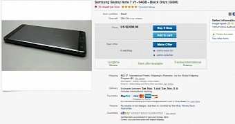 Note 7 on sale on eBay