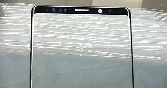 Alleged Samsung Galaxy Note 9 front panel
