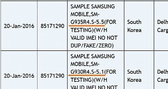 Samsung Galaxy S7 and Galaxy S7 edge listed at Zauba