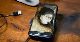 What the phone looks like after the explosion