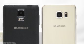 Samsung Galaxy Note 4 and Galaxy Note 5 cameras
