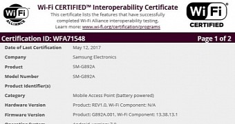 Samsung Galaxy S8 Active received WiFi certification