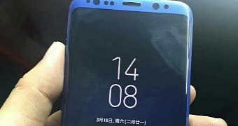 Purported Galaxy S8 in Blue