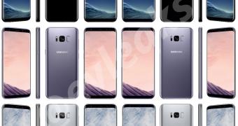 Samsung Galaxy S8 and S8+ render