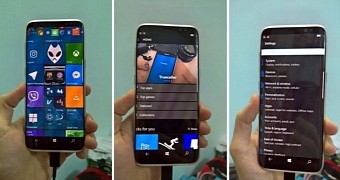 Alleged Galaxy S8 powered by Windows 10 Mobile