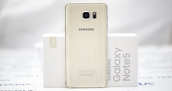 Samsung Galaxy Note5, back view