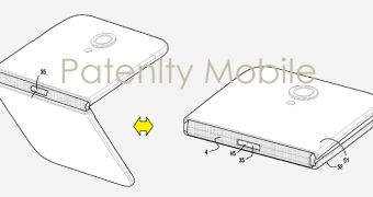 Samsung's patent application for foldable phone