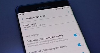 Samsung Cloud settings