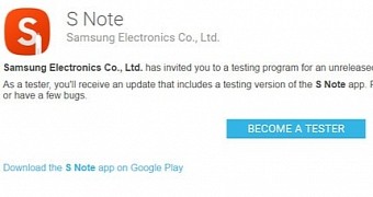 S Note beta testing