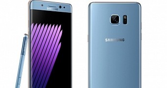 Galaxy Note 7 Blue Coral variant