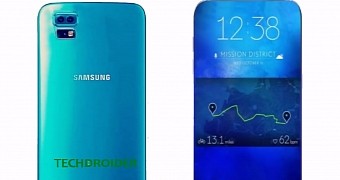 Render of Samsung's upcoming Galaxy S8