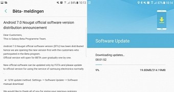 7.0 Nougat update for the S7 and S7 edge