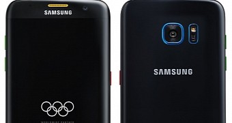 Leaked image of the Samsung Galaxy S7 Edge Olympic Edition