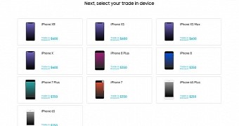 iPhone trade-in value for the Galaxy Note 10