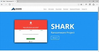 Shark Ransomware Project website