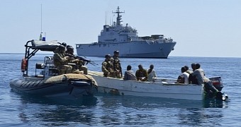 EU Naval Force flagship ITS SanGiusto captures suspected pirates