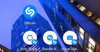 Shazam app shortcuts