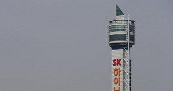 SK Hynix tower at a plant in South Korea
