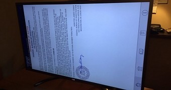Smart TV infected with ransomware