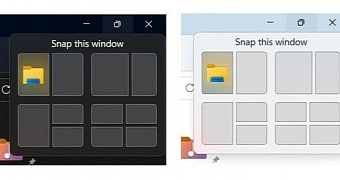New Windows 11 snap layouts treatments